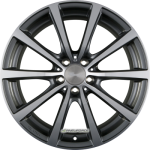 BROCK - B32 HIMALAYA GREY VOLL-POLIERT (HGVP) 9,5X20 LK:5/112 ET:42 ML:66,7